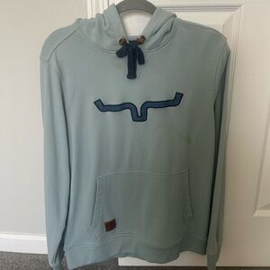 Kimes Ranch Light Blue Hoodie with Navy Logo!!